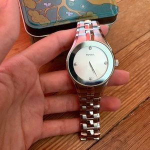 Men’s Silver Fossil Watch